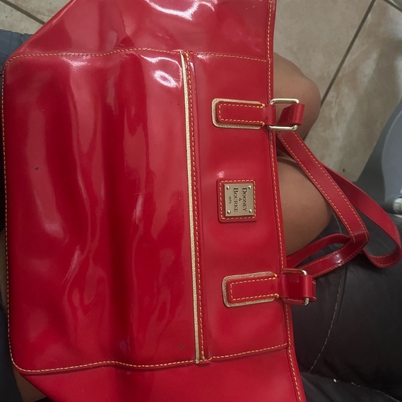 Dooney & Bourke Handbags - Red Leather Tote Bag